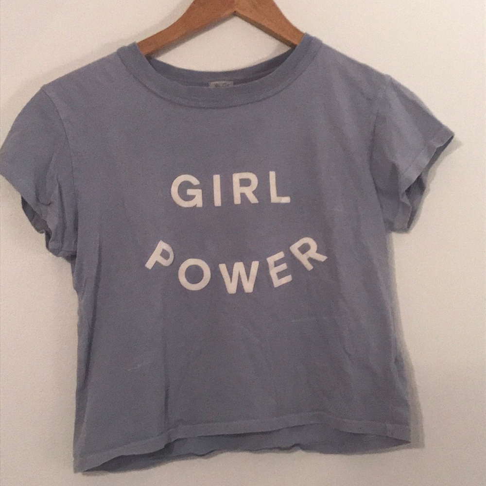Brandy Melville GIRL POWER cropped tee